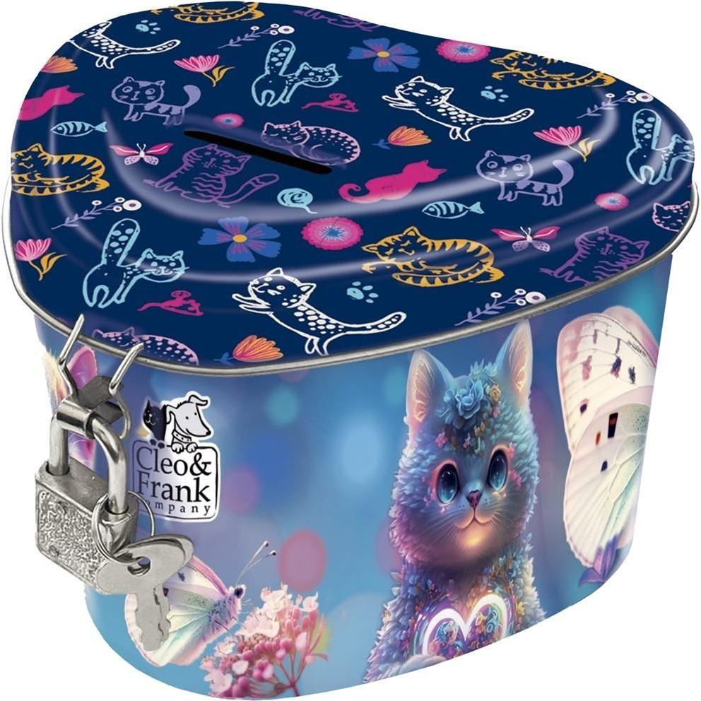 Derform, Salvadanaio, Sparschwein mit Herz-Vorhängeschloss Cleo und Frank 43