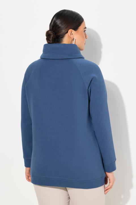 Produktbild Ulla Popken Sweatshirt, weiter Stehkragen, Taschen, Raglan-Langarm (54)