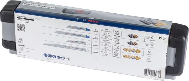 Immagine prodotto Bosch Professional Zubehör PRO Tough Box Set di lame da demolizione, 16 pezzi.