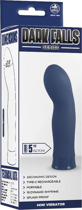 Produktbild NMC 5 inchrechargeable silicone 10 functions speed vibrator blue