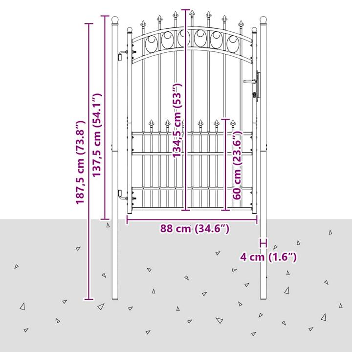 Produktbild vidaXL Zauntor