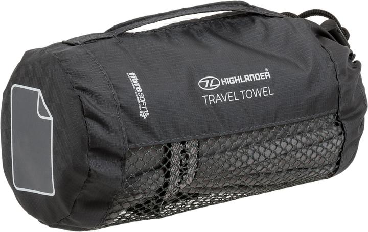 Produktbild Highlander Small Fibresoft Towel - Charcoal (40 x 80 cm)