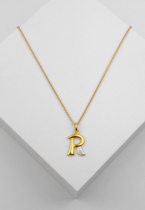 Immagine prodotto Muau Lettera (750, Oro bianco, Oro giallo 18 carati)