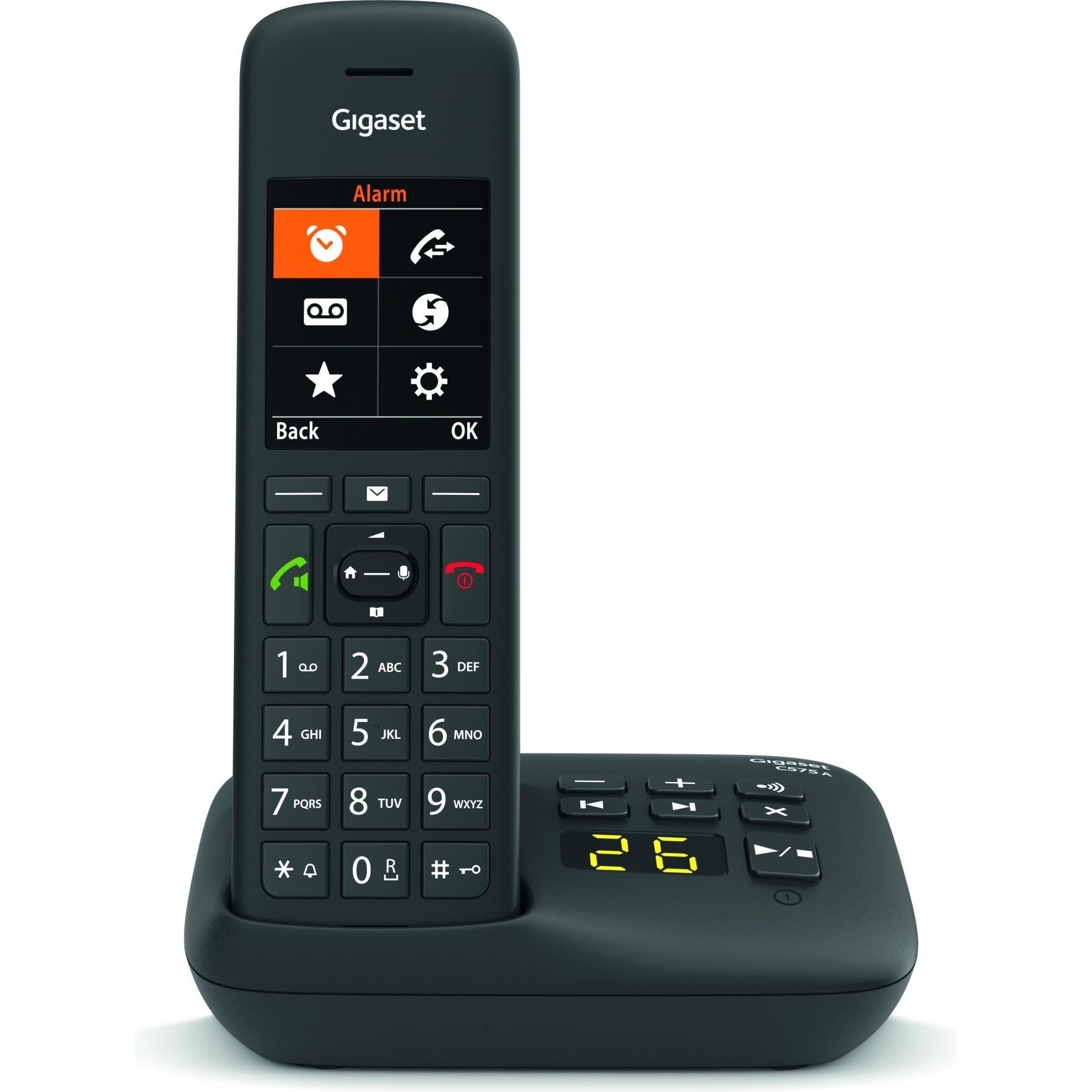 Gigaset C575 A (Versione De), Telefono, Nero