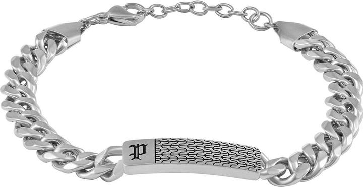 Police Chainmale Armband (19 cm, Stainless steel)