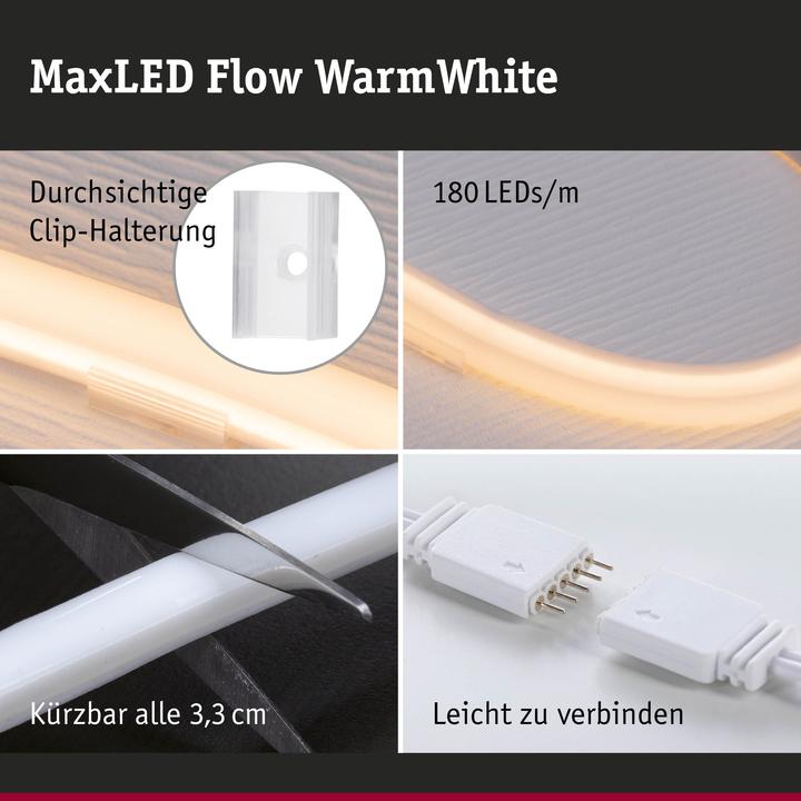 Produktbild Paulmann MaxLED Flow Stripe Set (Warmweiss, 300 cm, Indoor)