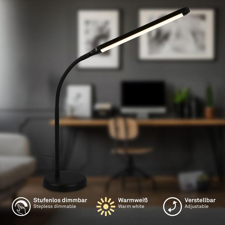 Actual product image Briloner MURA LED Tischleuchte - Schwarz (600 lm)