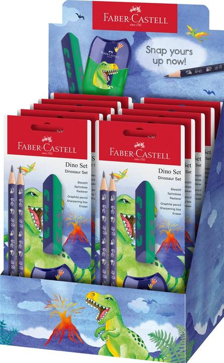 Actual product image Faber-Castell Writing set Dino 4 pcs (HB, 4 x)