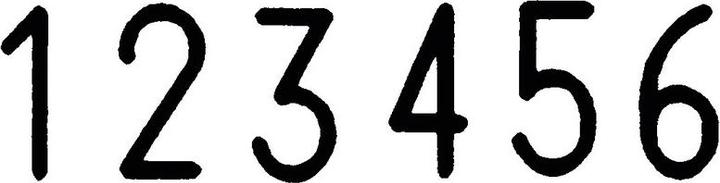 Image du produit Reiner Tampon de numérotation Schrifth. 5,5mm