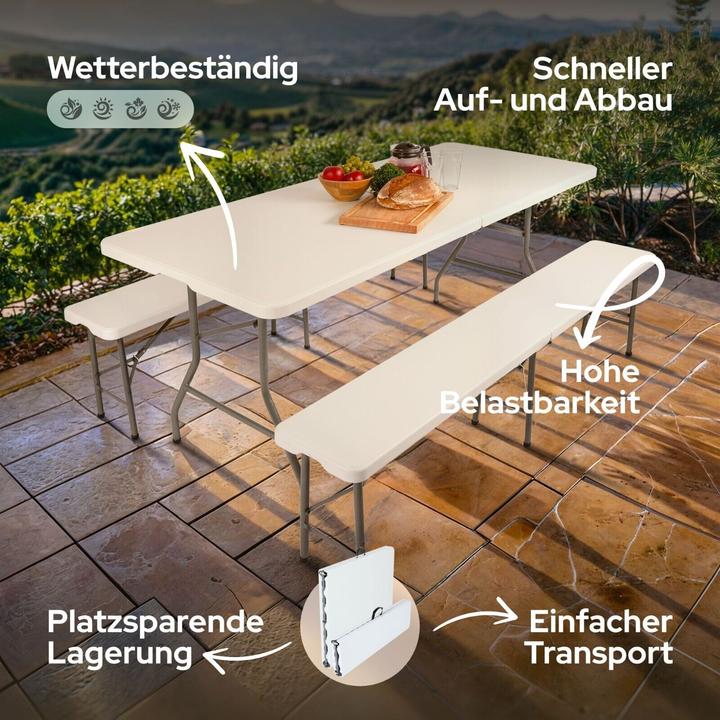 Actual product image Arebos Bierzeltgarnitur Set (182 cm)
