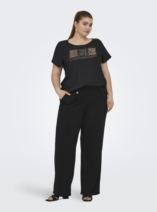 Actual product image Only Regular fit Curve trousers Trousers with wide leg cut (S)