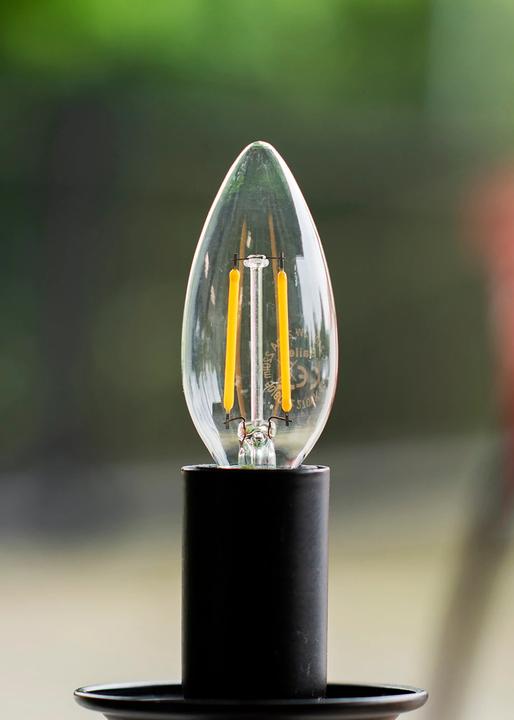 Actual product image Newlec 80100035105 LED Retrofit E14 Filament, 1.8W, 2700K (E14)