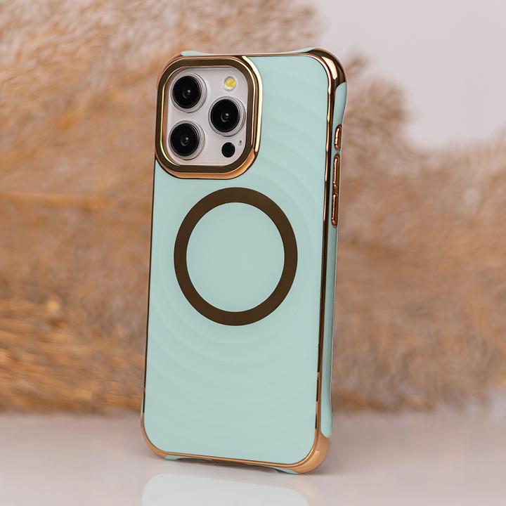 Produktbild OEM Circle Glam Mag Hülle für iPhone 12 / 12 Pro 6,1" mint (Apple iPhone 12)