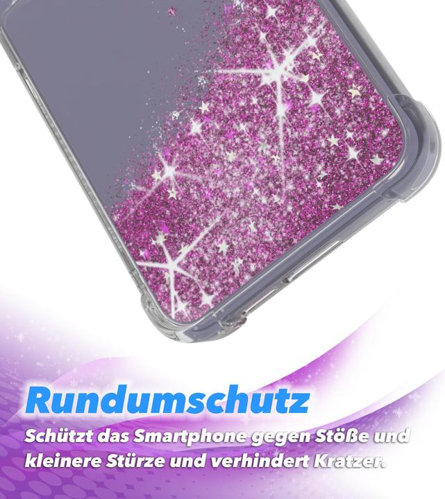 Produktbild EAZY CASE Liquid Glittery Hülle für Galaxy S24 Plus (Samsung Galaxy S24+)