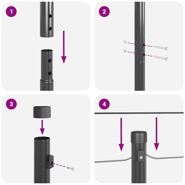 Actual product image vidaXL Zaunpfosten