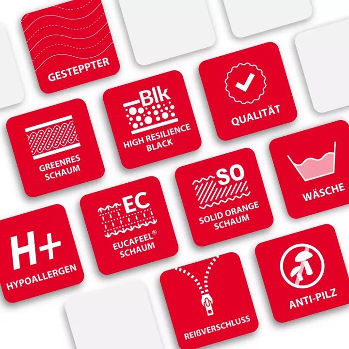 Image du produit Avetoe Matratze 90x200 ECLIPSE Solid Orange Green (Noyau de mousse, 90 x 200 cm)