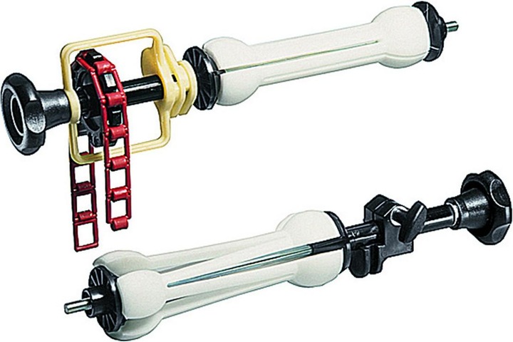 Image du produit Manfrotto Kit de roulement pour fonds avec chaîne en métal rouge (100 cm)