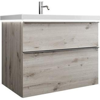 burgbad, Badmöbelset, Eqio Keramik-Waschtisch inklusive Waschtischunterschrank und LED-Waschtischunterschrankbeleu