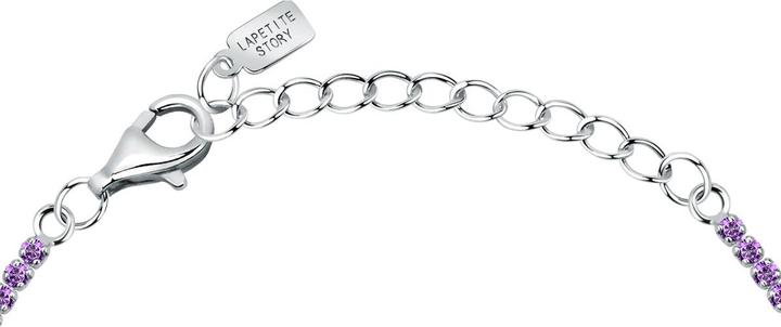 Immagine prodotto La Petite Story - Silver tennis bracelet with pink zircons Silver LPS05AWV64 (19 cm, Argento 925)