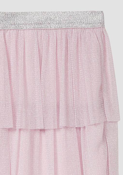 Produktbild s.Oliver Rock Kurzer Mesh-Rock mit Raffung und Glitzer (116)