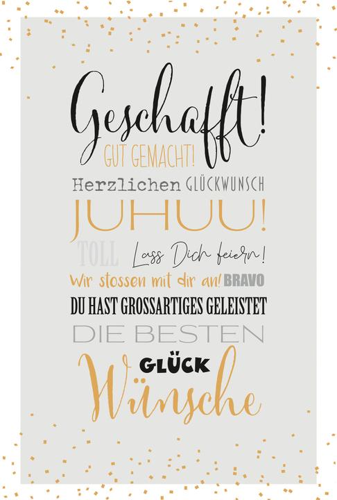 Produktbild ABC Glückwunschkarte Prüfung