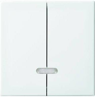 Actual product image Busch-Jaeger Operating element dimmer insert 6545-914 2-gang alpine white Busch-balance SI