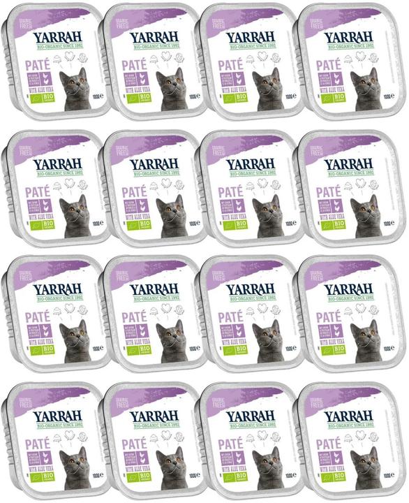 Immagine prodotto Yarrah Alimento umido biologico Paté con pollo e tacchino, 16 x 100 g (Adulto, 16 pz., 1600 g)