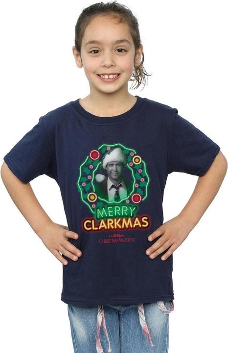 Produktbild National Lampoon´s Vacation National Lampoon's Christmas Vacation Greyscale Clarkmas TShirt Mädchen (152, 158)