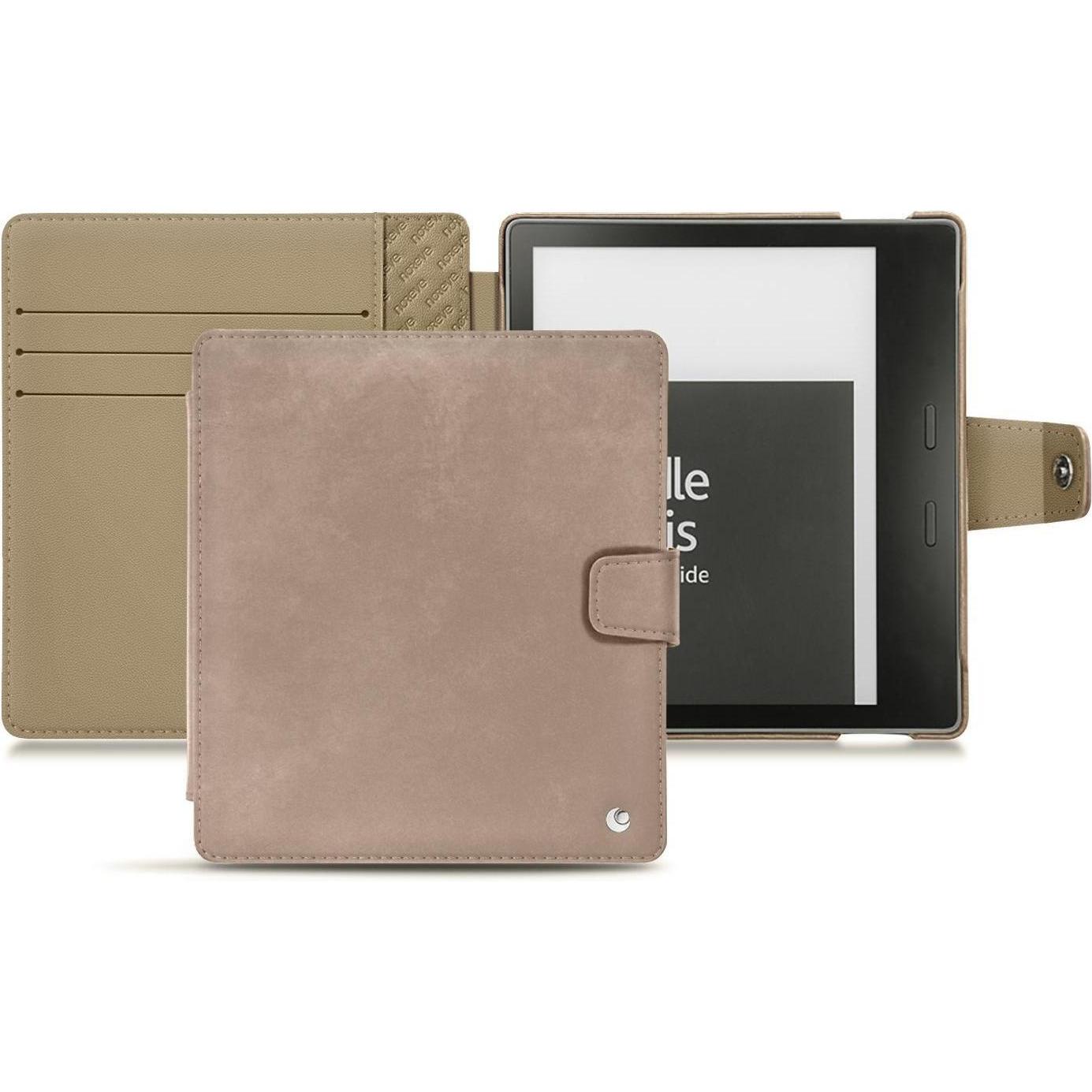 Noreve Lederschutzhülle Wallet (Kindle Oasis 2017), eReader Zubehör, Beige