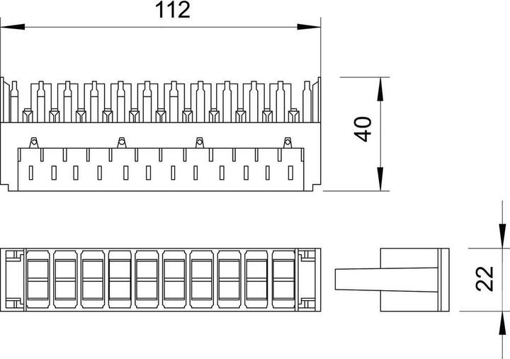 Image du produit OBO Bettermann BETTERMA LSA-B-MAG Magasin de protection de base 10 fils doubles pour LS LSABMAG