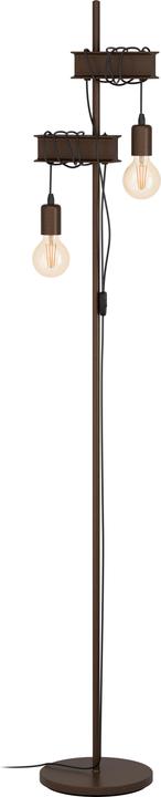 Produktbild EGLO Stehleuchte TOWNSHEND 4 2x E27 Antik-braun (E27)