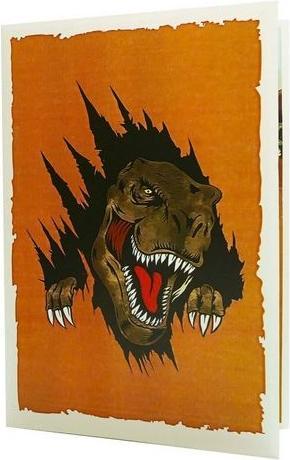 Produktbild MU Classic 3D Pop-Up Grusskarte T-Rex (1 Stk.)