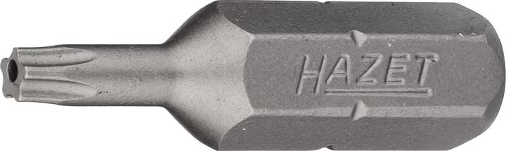 Actual product image HAZET 5-star bit 2225-10H ∙ Hexagon, solid 6.3 (1/4 inches) ∙ Inside 5-star profile with pin ∙ 10H (Hexagon socket TX)