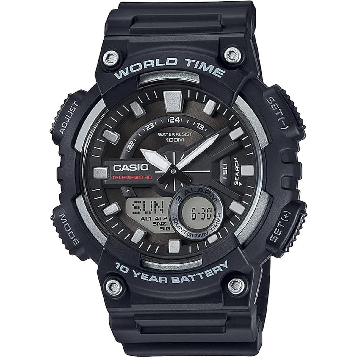 Casio Uomo Nero Orologio Da Polso, Ecb-S10d-8A,