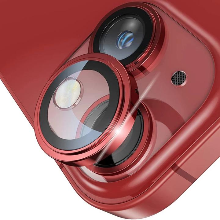 Image du produit Lito - S+ Camera Glass Protector - iPhone 14 / iPhone 14 Plus - Red (Apple iPhone 14, Apple iPhone 14 Plus)