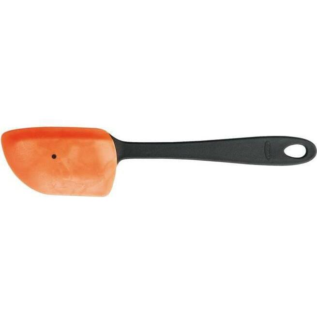 Fiskars Teigschaber für Temperaturen bis 180 °C, Essential, Kunststoff/Silikon, Länge 25 cm, Schwarz, Backutensilien, Sc...