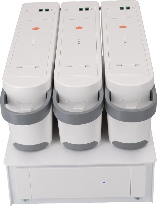 Produktbild Max Hauri LIBERTY QIKPAC Bundle Charger Base + 3 Akkus mit 2x USB-C 75W (150 W)