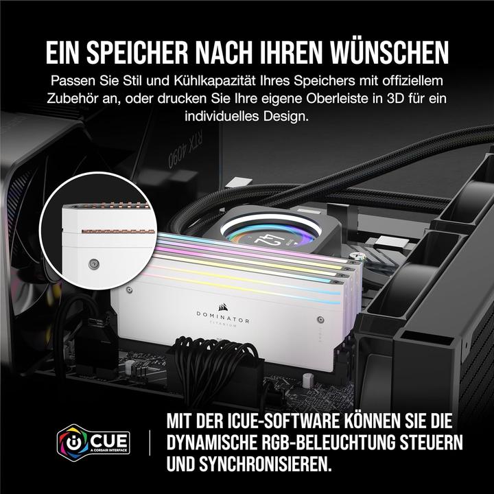 Image du produit Corsair Dominator Titanium (2 x 16GB, 6000 MHz, RAM DDR5, U-DIMM)