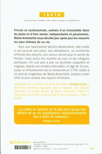 Immagine prodotto Marie-Antoinette, journal d'une reine (Francese, Leva Evelyne, 2021)