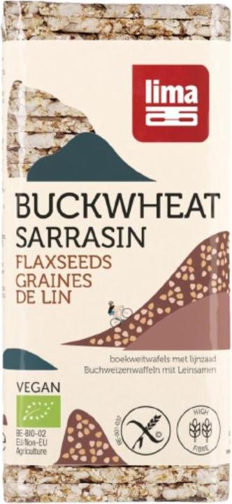 Produktbild Lima Dünne Buchweizenwaffeln mit Leinsamen Bio (130 g)