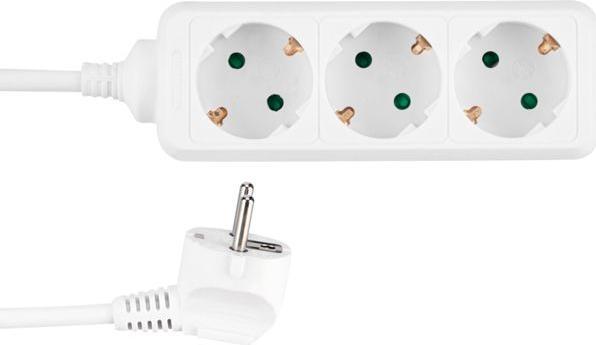 Immagine prodotto REV Contatto di protezione da tavolo presa uscita 5m linea di alimentazione 3gang bianco (3 x, CEE 7/3, 5 m)