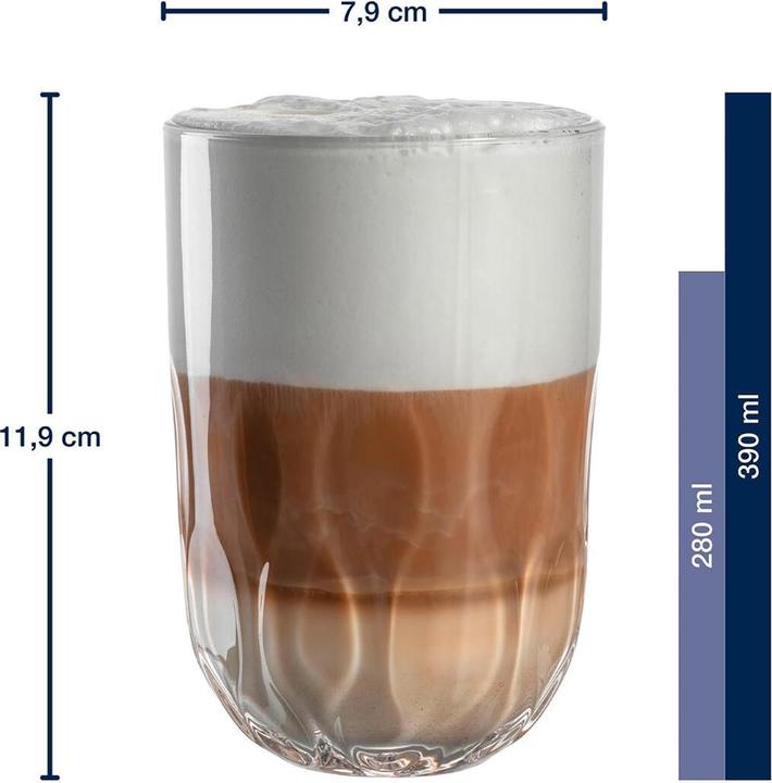 Produktbild Leonardo Gocce Latte Macchiato Gläser mit Untersetzer (390 ml, 12 x)