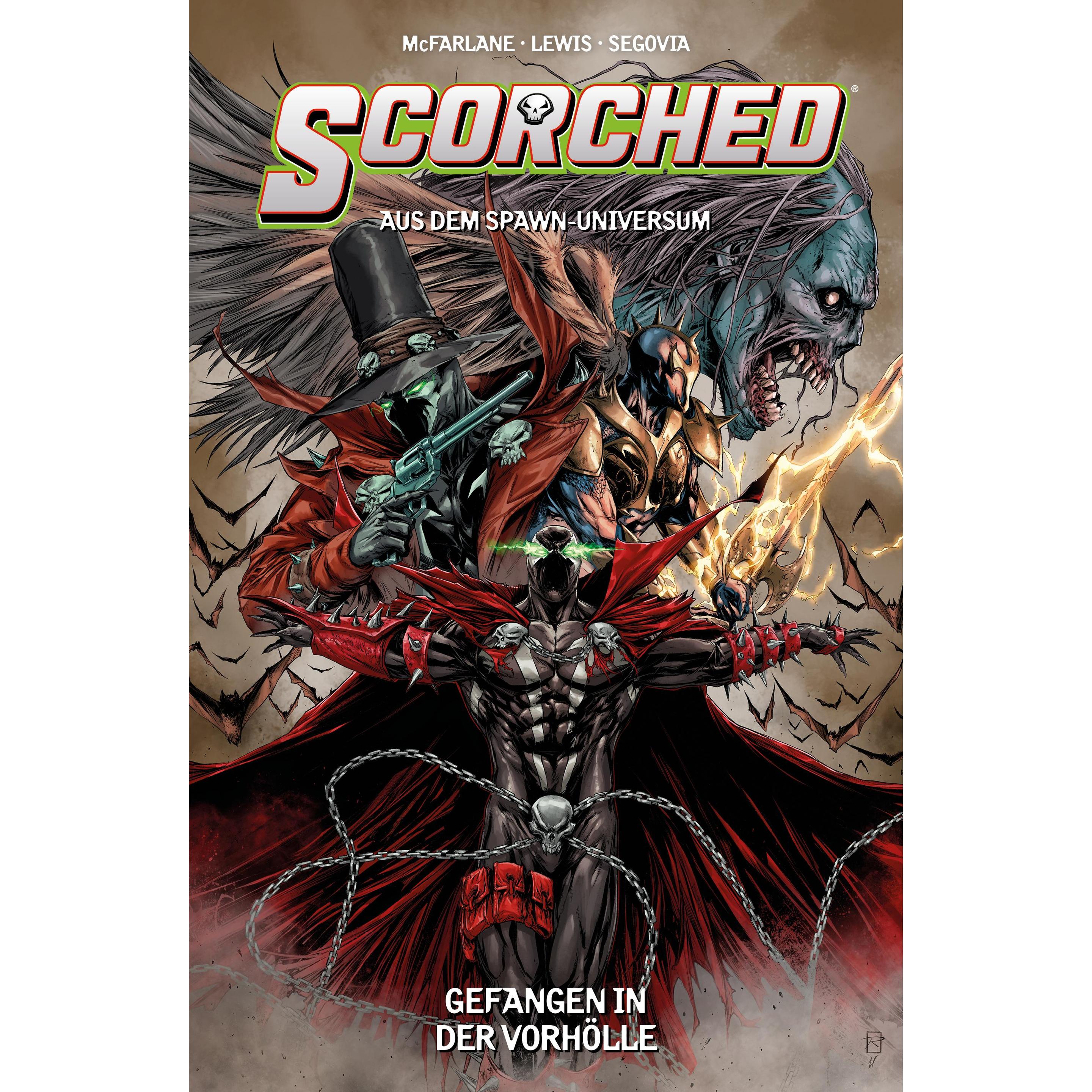 Scorched (aus dem Spawn-Universum), Belletristik von Todd McFarlane, Sean Lewis, Stephen Segovia