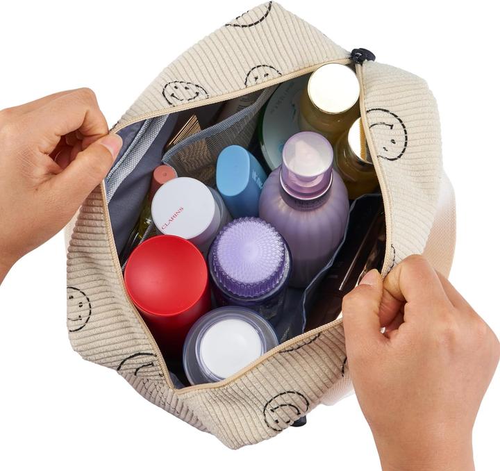 Produktbild Only-Bags.Store Grosse Kosmetiktasche Kord-Toilettenbeutel Schminktasche Kord-Toilettenbeutel