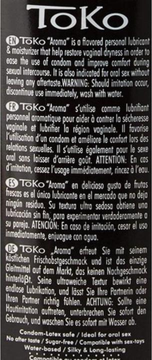 Actual product image Shunga Toko Aroma Lubricant Gel (165 ml)
