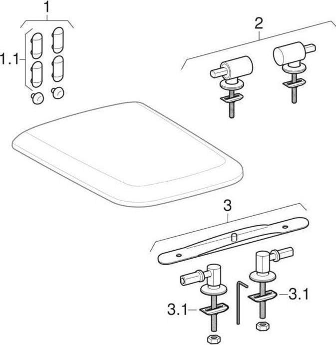 Image du produit Geberit Siège WC iCon Square