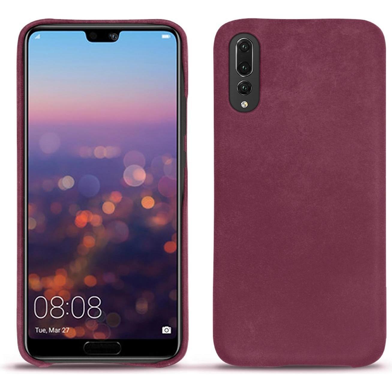Noreve Lederschutzhülle (Huawei P20 Pro), Smartphone Hülle, Violett
