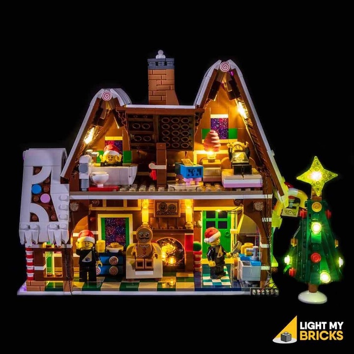 Image du produit Light my bricks Set de lumière LED pour maison en pain d'épices LEGO