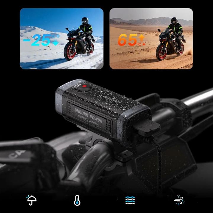 Produktbild Garmin AKEEYO 710 Lite Lenker-Actionkamera für Fahrräder und Motorräder – Schwarz (WLAN, Full HD)