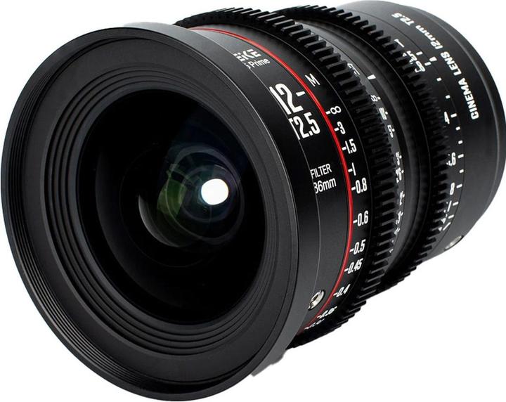 Meike 12mm T2.5 Super 35 Prime Cinema Lens PL Mount - Galaxus